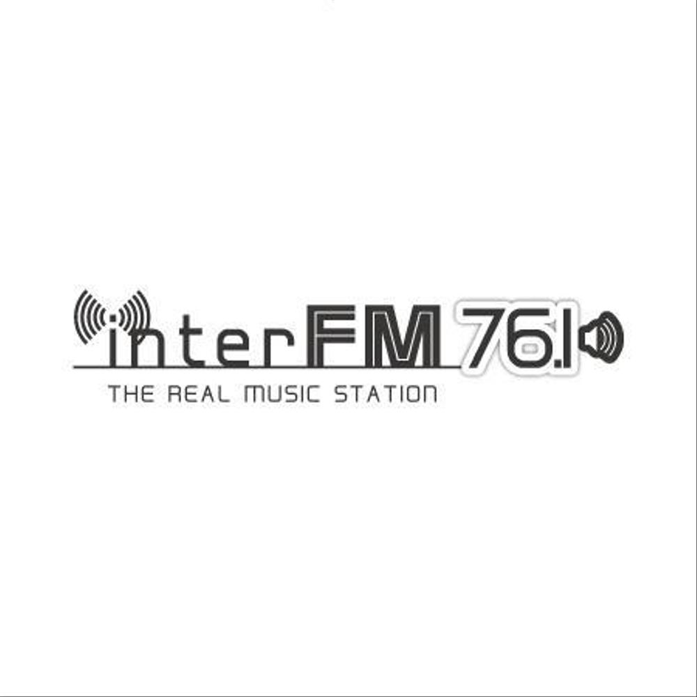 「76.1 THE REAL MUSIC STATION InterFM」のロゴ作成