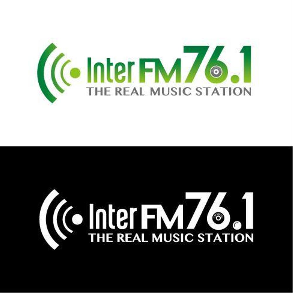 「76.1 THE REAL MUSIC STATION InterFM」のロゴ作成