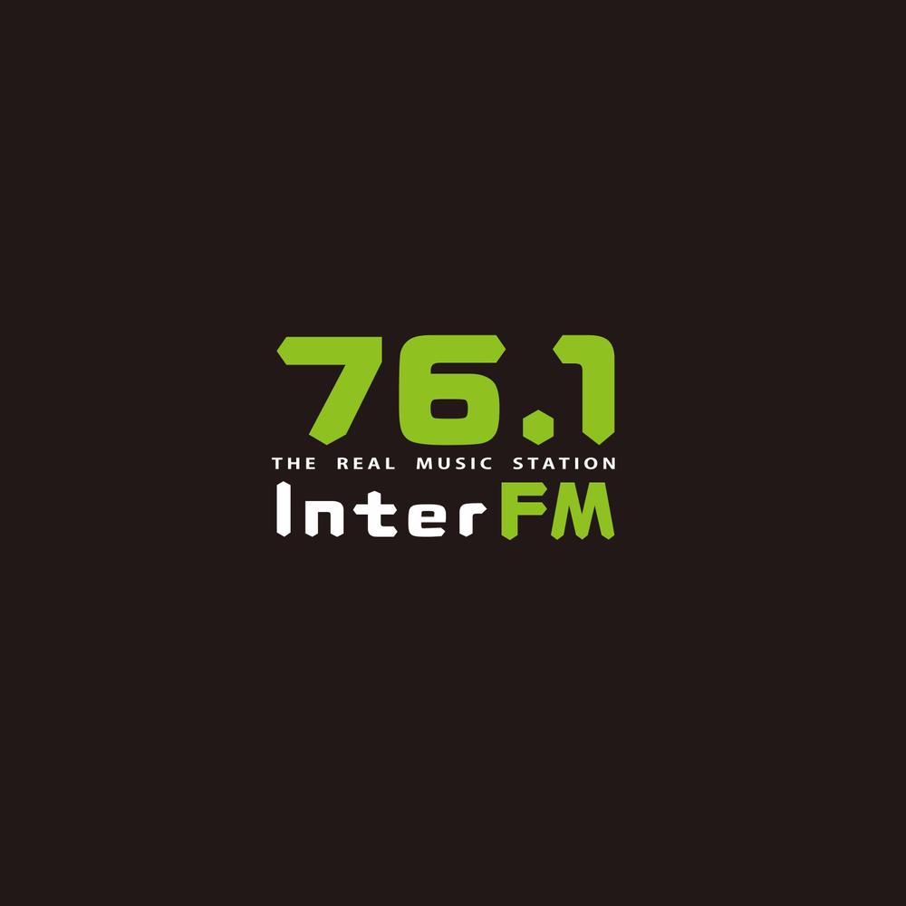 「76.1 THE REAL MUSIC STATION InterFM」のロゴ作成