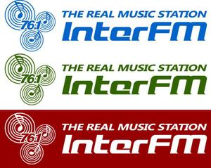 さんの「76.1 THE REAL MUSIC STATION InterFM」のロゴ作成への提案