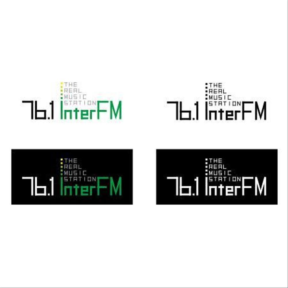 「76.1 THE REAL MUSIC STATION InterFM」のロゴ作成