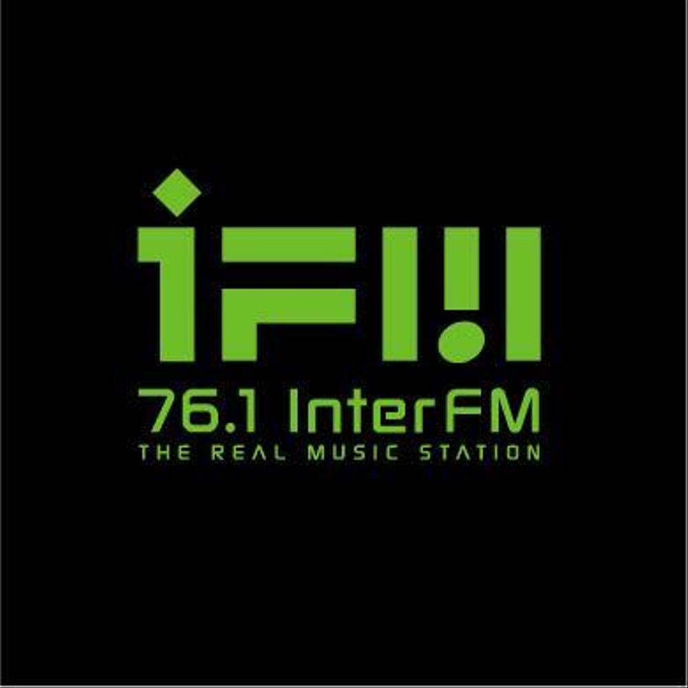 「76.1 THE REAL MUSIC STATION InterFM」のロゴ作成