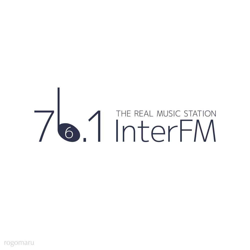 「76.1 THE REAL MUSIC STATION InterFM」のロゴ作成