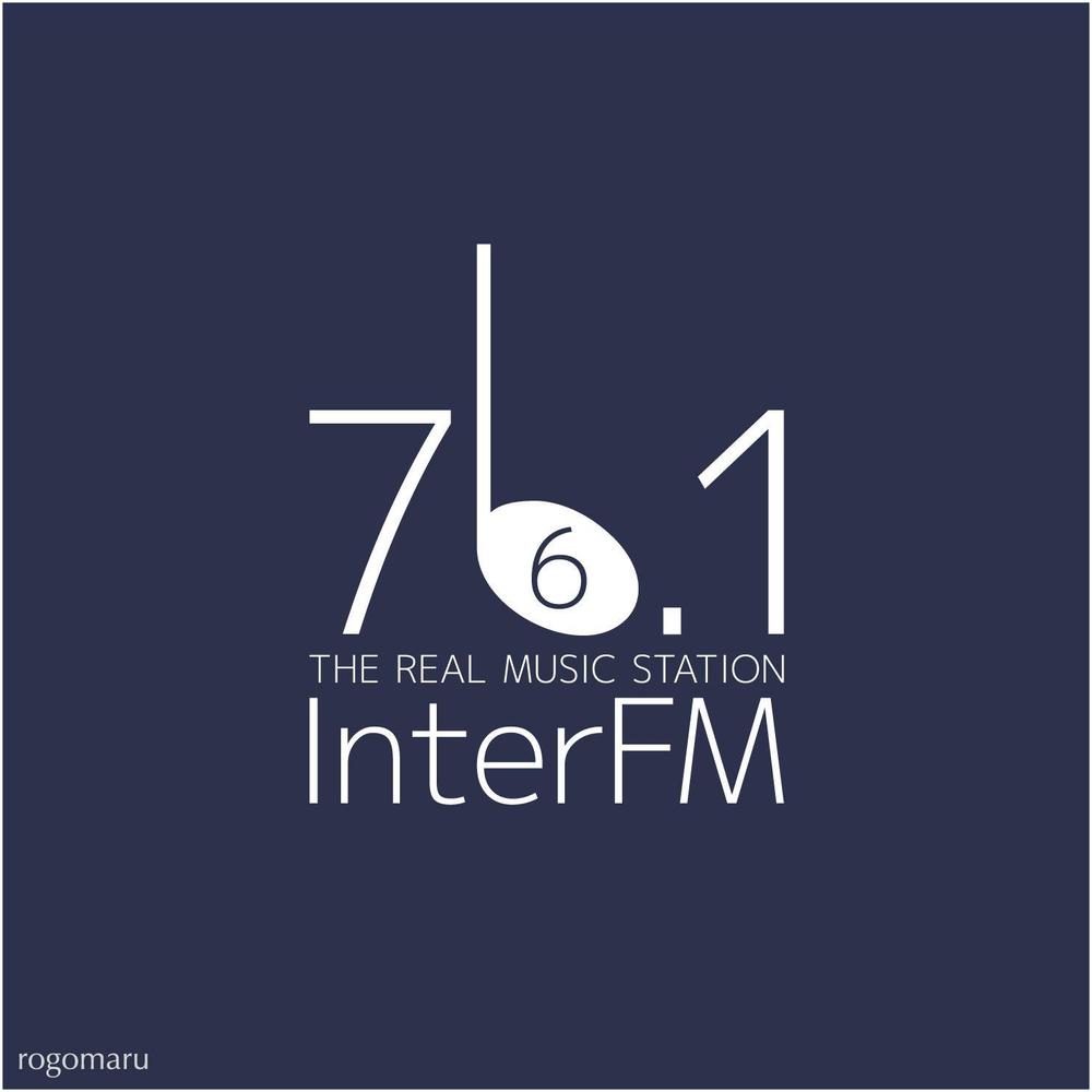 「76.1 THE REAL MUSIC STATION InterFM」のロゴ作成