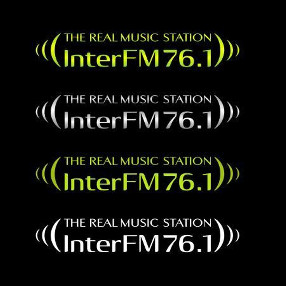 「76.1 THE REAL MUSIC STATION InterFM」のロゴ作成