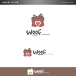 ArtStudio MAI (minami-mi-natz)さんの犬の幼稚園　ドッグサロン　『Woof by popomeip』のロゴデザインへの提案