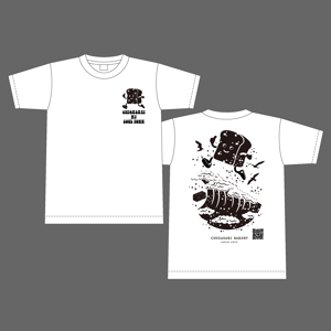 竜の方舟 (ronsunn)さんの食パン専門店「CHIGASAKI　BAKERY」の映えるTシャツを作りたい！への提案