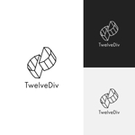 nekoo (nekoo55)さんのアートを販売するWEBサイト「Twelve Div」のロゴデザインへの提案