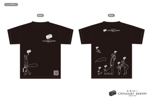 Cosmic design (cosmic_design)さんの食パン専門店「CHIGASAKI　BAKERY」の映えるTシャツを作りたい！への提案