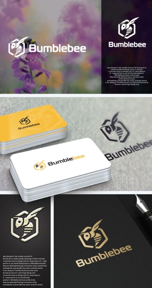 take5-design (take5-design)さんのWebメディア「Bumblebee」のロゴへの提案