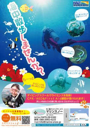 nobuco (nobuco0710)さんのダイビングショップのチラシ作製への提案