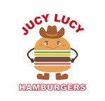 羽鳥　祐子 (yukohtrdesign04)さんのハンバーガー屋の「JUCY LUCY」のキャラクターロゴへの提案