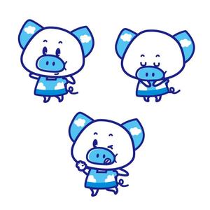 sachi (sachi-365)さんのあぐー豚しゃぶしゃぶ専門店　オーシャンBoo！のマスコットキャラクターへの提案