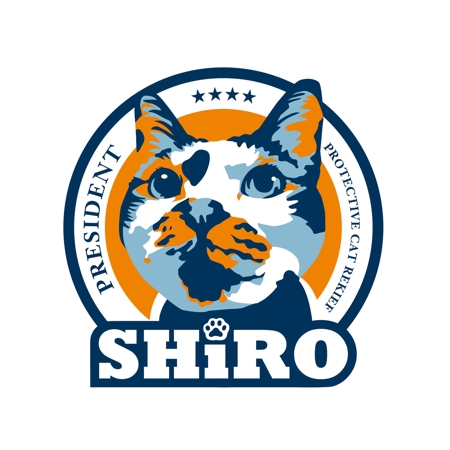 NOIR (Desgn_Noir)さんの保護ネコ救済支援を目的とした新設企業「SHiRO」での、ネコをモチーフにした会社ロゴ作成への提案