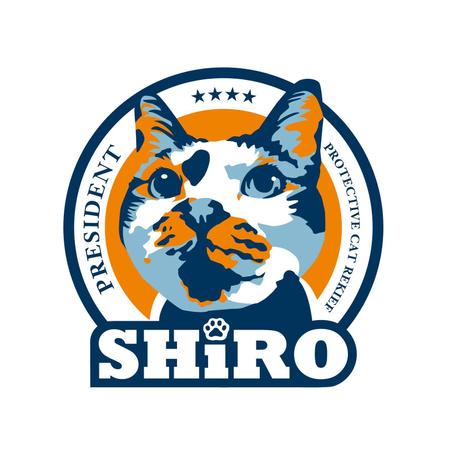 NOIR (Desgn_Noir)さんの保護ネコ救済支援を目的とした新設企業「SHiRO」での、ネコをモチーフにした会社ロゴ作成への提案