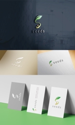 y2design (yamana_design)さんのディスプレイ資材販売会社「seeds」のロゴ制作への提案