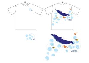 nakamura-design (nakamura-design)さんのダイビングショップ「ノリス」オリジナルTシャツデザインへの提案