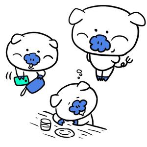 動物系キャラ制作が得意　ラフ無制限&無料 (nobanasi)さんのあぐー豚しゃぶしゃぶ専門店　オーシャンBoo！のマスコットキャラクターへの提案