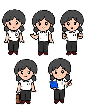 動物系キャラ制作が得意　ラフ無制限&無料 (nobanasi)さんの訪問看護リハビリステーションのキャラクター　「まじめさん（女）」と「まじめくん（男）」への提案