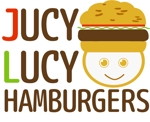水島八重 (y-8-m)さんのハンバーガー屋の「JUCY LUCY」のキャラクターロゴへの提案