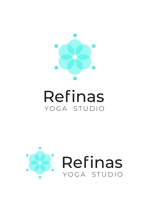 ing (ryoichi_design)さんのヨガスタジオ　ジム　「Refinas」「リフィナス」　の　ロゴへの提案
