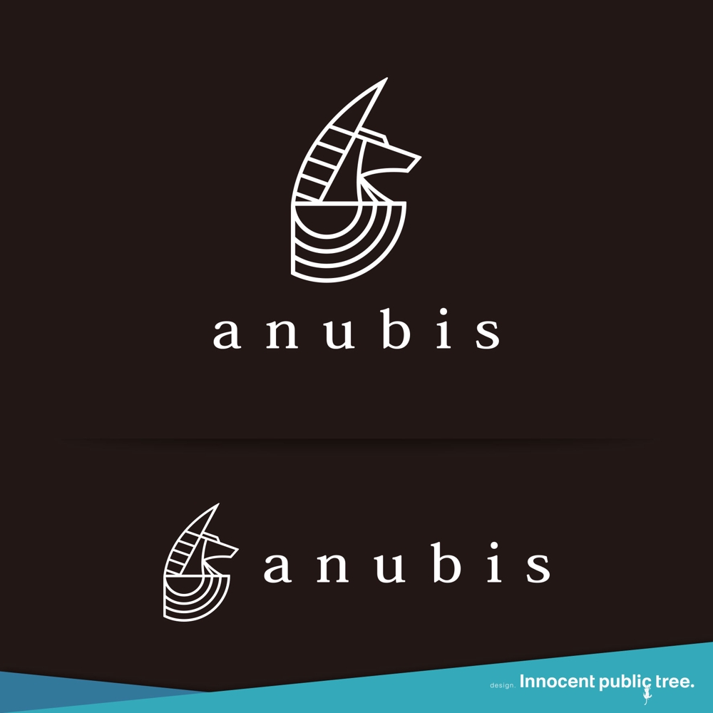 エジプトのアヌビス神(anubis)の横顔のロゴデザイン希望