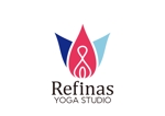 tora (tora_09)さんのヨガスタジオ　ジム　「Refinas」「リフィナス」　の　ロゴへの提案