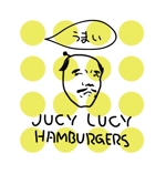 Tetsuya (ikaru-dnureg)さんのハンバーガー屋の「JUCY LUCY」のキャラクターロゴへの提案