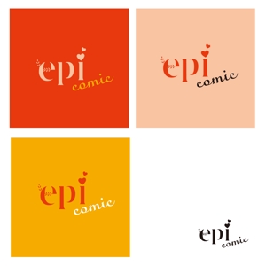 ねこやまさん ()さんの女性向け一般漫画レーベル「epi comics」ロゴ製作への提案