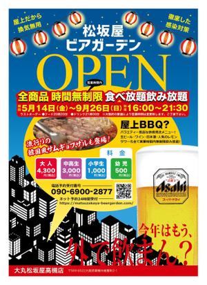 yuzuyuさんの百貨店ビアガーデンオープン記念フライヤーへの提案