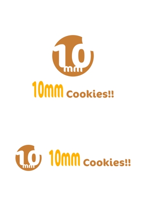 ing (ryoichi_design)さんのクッキーのオンラインショップ「10mm Cookies!!」のショップロゴ作成への提案
