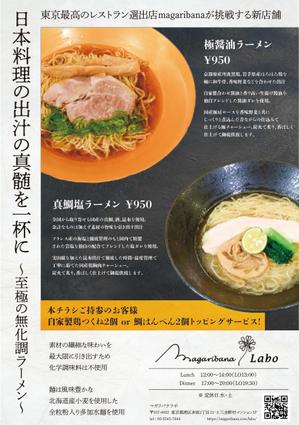 _708 (_708)さんのラーメン屋のチラシ制作への提案