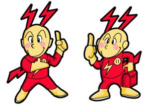 小田　一郎 (ichannel16)さんの会社の看板用キャラクター（いがわ電設）への提案