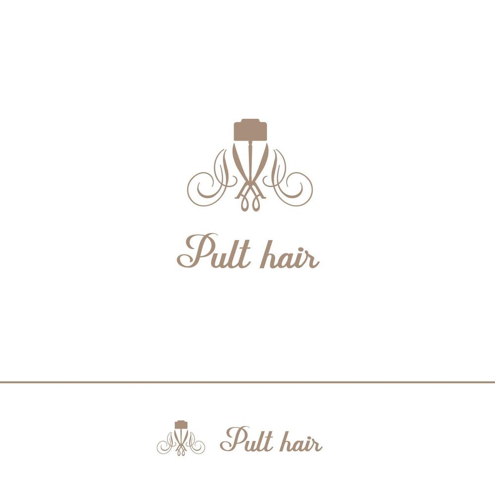 美容院【Pult hair】のロゴデザイン