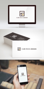 LUCKY2020 (LUCKY2020)さんの不動産会社名「キューブロックデザイン」のロゴへの提案
