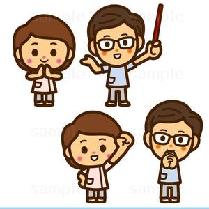 THE_watanabakery (the_watanabakery)さんの訪問看護リハビリステーションのキャラクター　「まじめさん（女）」と「まじめくん（男）」への提案