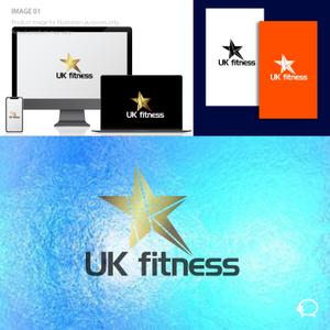 1-SENSE (tattsu0812)さんのパーソナルジム『UK fitness』のロゴへの提案