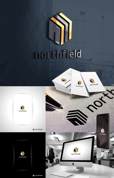 k_31 (katsu31)さんの古本に関わる会社「northfield」のロゴ作成依頼。への提案