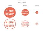 さんのドーナッツショップ「MIYUKI DONUTS」のロゴ制作への提案