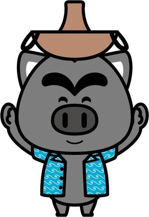 loveinko (loveinko)さんのあぐー豚しゃぶしゃぶ専門店　オーシャンBoo！のマスコットキャラクターへの提案