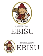 田中　威 (dd51)さんのステーキ・ハンバーグ【エビス】七福神をキャラを使ったロゴへの提案