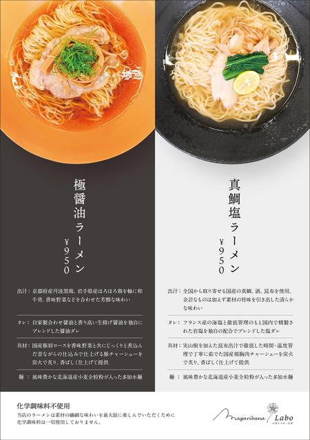 ラーメン屋のビジュアルメニューデザインの依頼 外注 メニューデザインの仕事 副業 クラウドソーシング ランサーズ Id