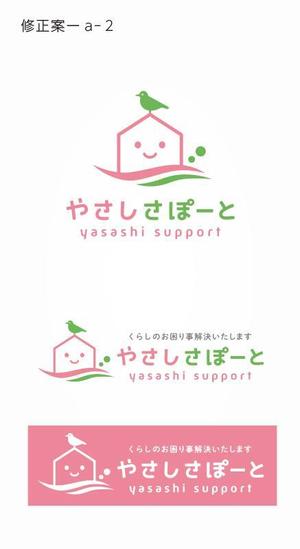 ns_works (ns_works)さんの生活支援サービス「やさしさぽーと」のロゴへの提案