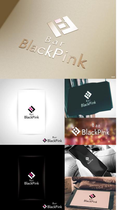 k_31 (katsu31)さんのBar BlackPinkのロゴへの提案