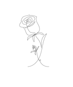 広野 (hylonomusko)さんの某花屋さんのコンセプトイラスト「ひと筆描きの一輪の花」への提案