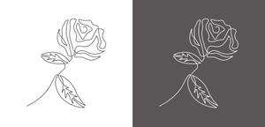 d-ta910n (ta910n)さんの某花屋さんのコンセプトイラスト「ひと筆描きの一輪の花」への提案