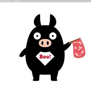 cambelworks (cambelworks)さんのあぐー豚しゃぶしゃぶ専門店　オーシャンBoo！のマスコットキャラクターへの提案