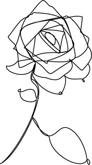 loveinko (loveinko)さんの某花屋さんのコンセプトイラスト「ひと筆描きの一輪の花」への提案