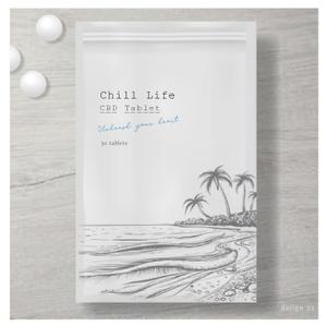 hashi = design (hashi_design)さんのCBDタブレット"Chill Life -CBD Tablet-"のパッケージデザインへの提案