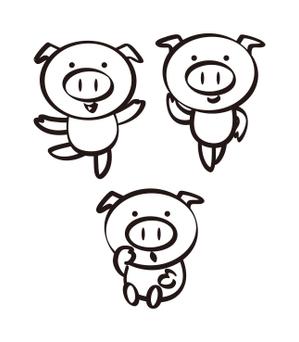yamaad (yamaguchi_ad)さんのあぐー豚しゃぶしゃぶ専門店　オーシャンBoo！のマスコットキャラクターへの提案